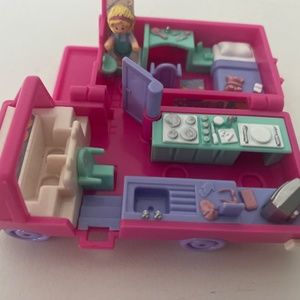 Vintage 1994 Bluebird Polly Pocket Home On The Go Van
